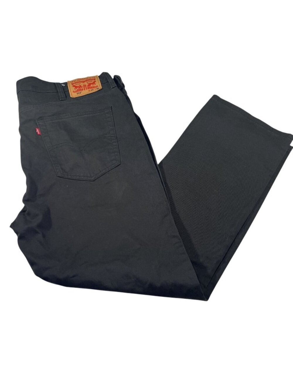 Levis 514 Straight Fit Mens Black Denim Jeans Size 40x30 Stretch Regular Fit NWT